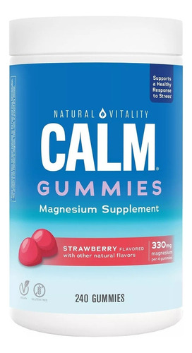 Natural Vitality Calm gummies Strawberry 240gummies