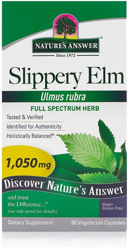 [NAAN-21-SEUR-90] Natures Answer Slippery Elm Ulmus Rubra 90caps