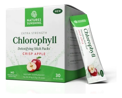 [NASUESCHLCA30] Natures Sunshine Extra strength Chlorophyll Crisp Apple 30p
