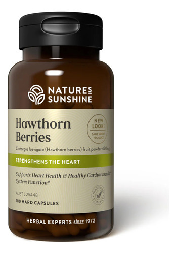 Natures Sunshine Hawthorn berries 100caps