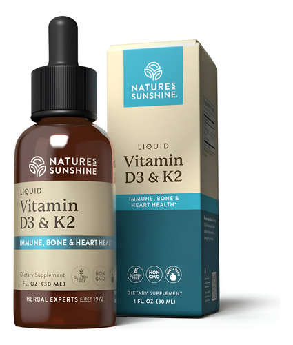 Natures Sunshine Vitamin D3 & K2 30ml