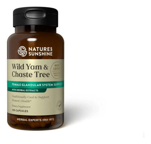 Natures Sunshine Wild yam & Chaste tree 100caps