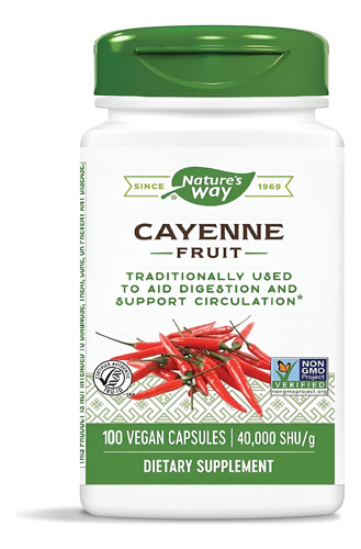 Natures Way Cayenne Fruit 100caps