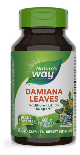Natures Way Damiana Leaves 100caps