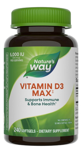[NWAYVD3M240] Natures Way Vitamin D3 Max 240caps