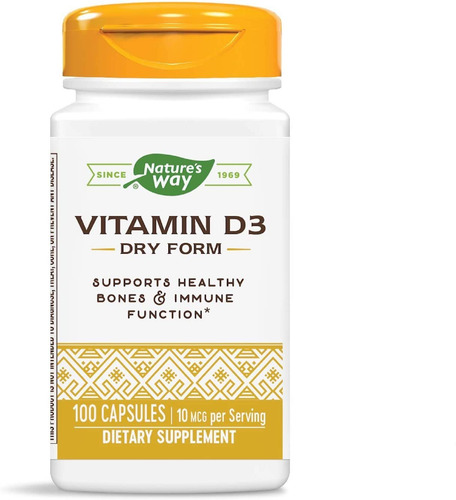 [NWAY-21-VD3DRY-100] Natures Way Vitamina D3 Dry Form 100caps