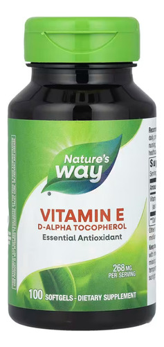 [NWAY-21-VEDA-100] Natures Way Vitamina E D-alpha Tocopherol 100softg