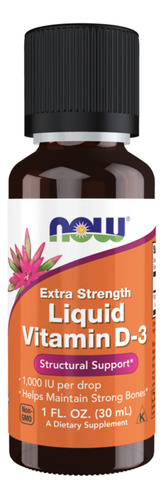 Now Liquid Vitamin D3 1000iu 30ml