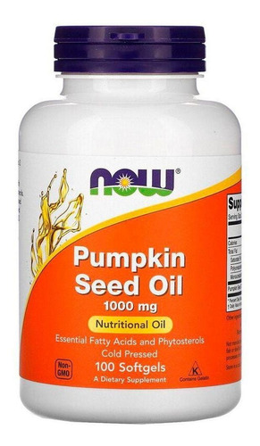 [NOWPUSO100] Now Pumpkin seed oil 100caps