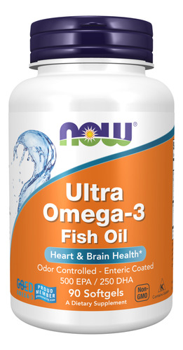 Now Ultra Omega 3 EPA / 250 DHA 180 softgels