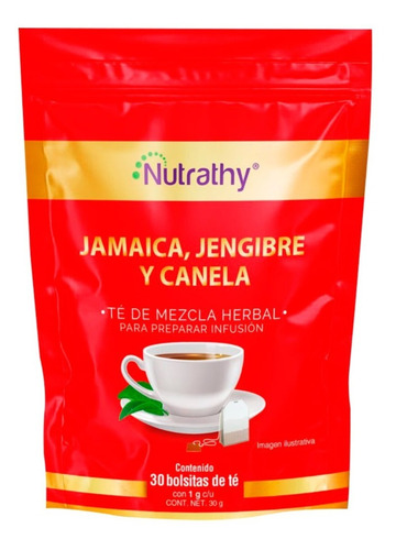 Nutrathy Té Jamaica Jengibre Canela 30bolsitas