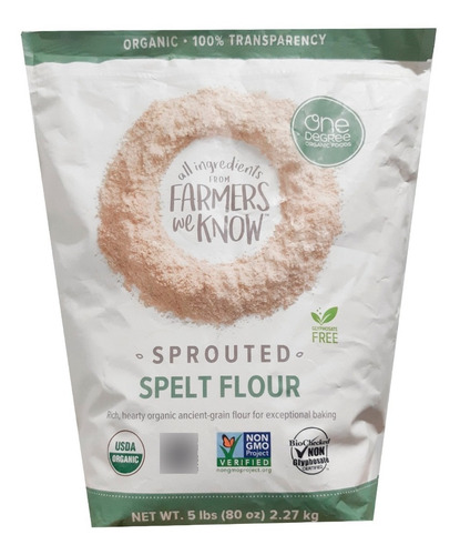 One Degree Organic sprouted spelt flour 5lbs
