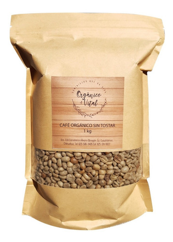 Orgánico Y Vital Cafe Organico Sin Tostar 1kg