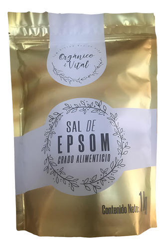 Orgánico y Vital Sal De Epsom MS 1 Kg