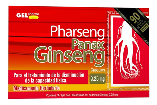 [GPMA-21-GIN-9] Panax Ginseng Pharseng Capsulas 9.25mg