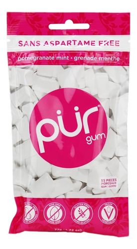[PUR-07-MGRA-55P] Pür Gum Mint pomegranate 55 Pc
