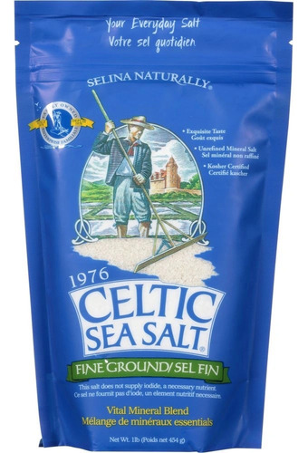 [SELNCSSFG454] Selina Naturally Fine Ground Celtic sea salt 454g