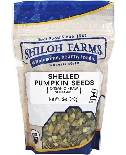 Shiloh Farms Organic Shelled pumpkin seeds 340g