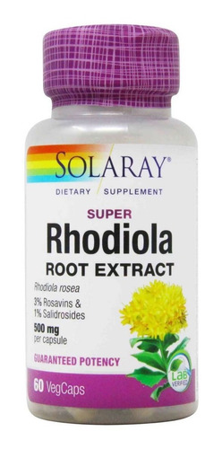 [SRAY-21-RHODRE-60] Solarary Super Rhodiola Root Extract 60vegcaps