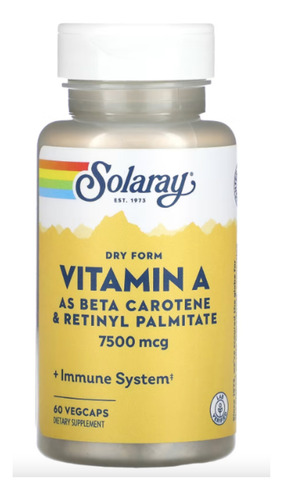 Solaray Vitamin A 60vegcaps