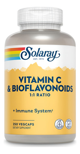 [SRAY-21-VCBI1250] Solaray Vitamin C 1000mg Biaflonoid 1:1 250caps