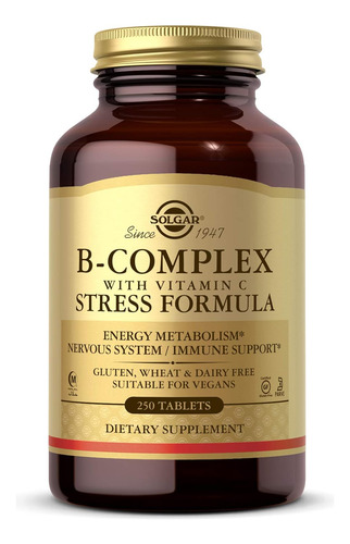 [SOLGBCVITC250] Solgar B-complex Vitamin C 250tabs