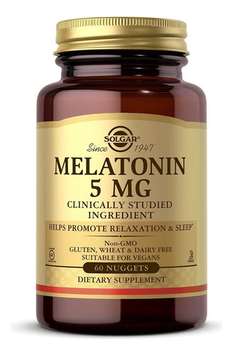 [SGAR-21-MELAT-60P] Solgar Melatonin 5mg 60nugs
