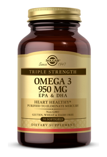 [SOLGOME3950M100] Solgar Omega 3 950mg 100caps