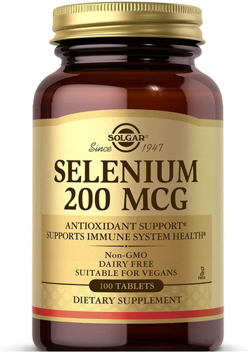 [SGAR21SELE100] Solgar Selenium 200mcg 100tabs