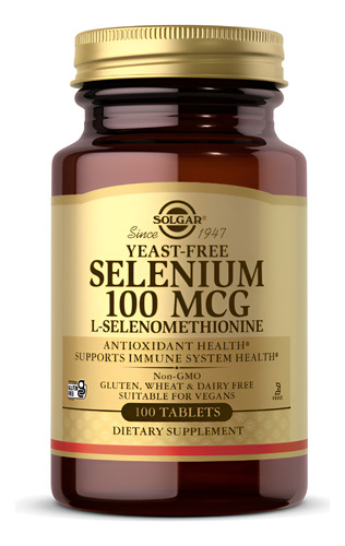 Solgar Selenium Methionine 100mcg 100tabs