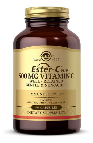 [SOLGESC500MG90] Solgar Vitamin C Ester C plus 500mg 90caps