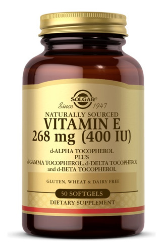 Solgar Vitamin E 268mg 400iu 50softg