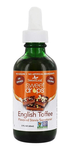 Sweet Leaf liquid stevia English toffee 60ml