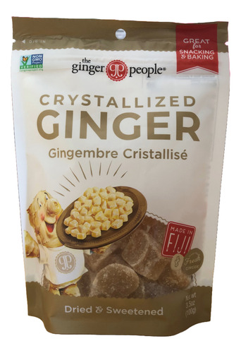 [GING-07-JCRI-100] The Ginger People Crystalized ginger 100g