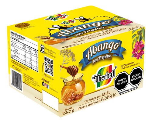 [THERPTLLSAP355] Therbal Caja Pastillas Abango con Propoleo  355g