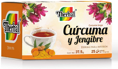 Therbal Te Curcuma Y Jengibre 25sobres
