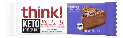 [THKETCHMP34] Think Keto Protein bar Chocolate Mousse Pie 34g