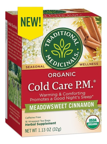 Traditional Medicinals Cold Care P. M. Cinnamon 16bags