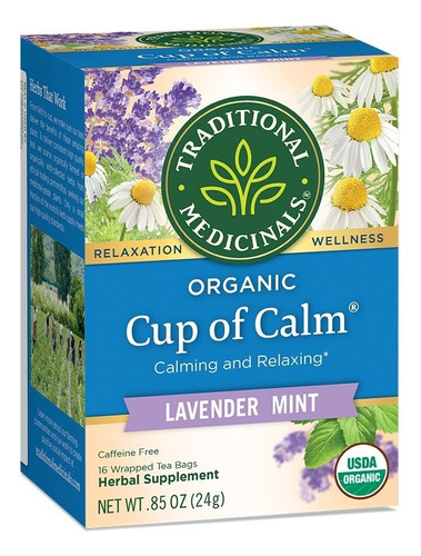 Traditional Medicinals Cup Of Calm Lavender Mint 16bags