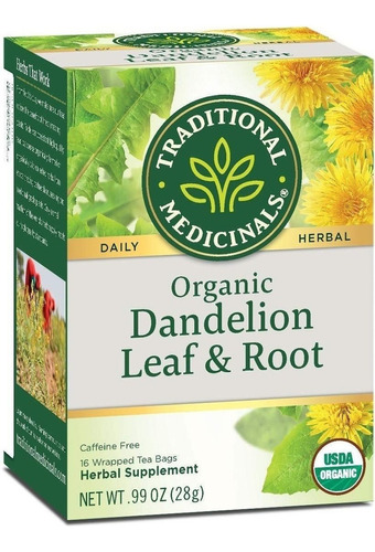 [TRMEDALERO16] Traditional Medicinals Dandelion Leaf & Root 16bags