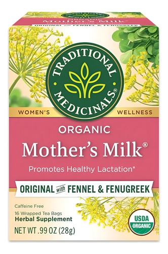 Traditional Medicinals Mothers Milk Original w Fennel & Fenugreek 16bags