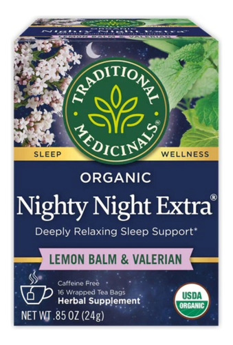 [TRAME-22-NNV-16S] Traditional Medicinals Nighty Night Valerian 16bags