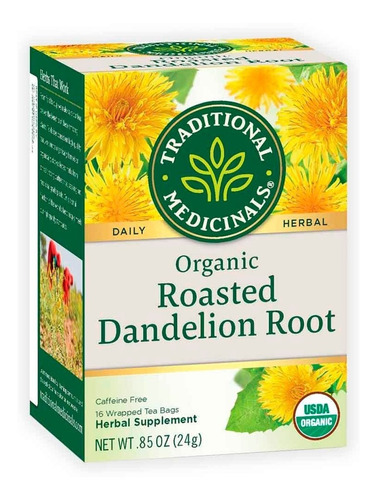 [TRMERODARO16] Traditional Medicinals Roasted dandelion root 16bags