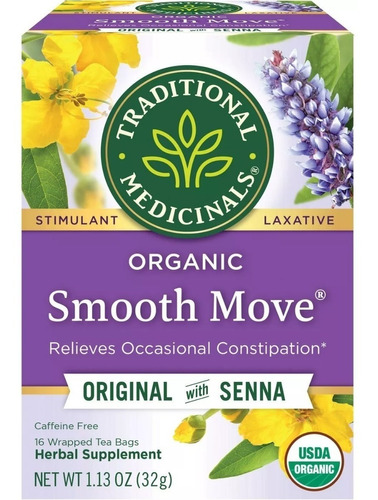 Traditional Medicinals Smooth Move Original w Senna 16bags