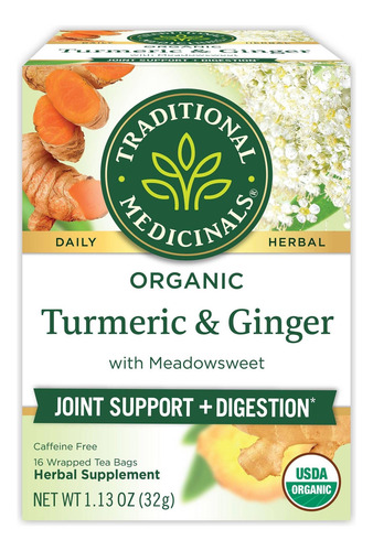 [TRAME-22-CURC-16S] Traditional Medicinals Turmeric & Ginger 16bags