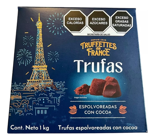Trufas Estilo Francés Espolvoreadas Con Cocoa 1kg