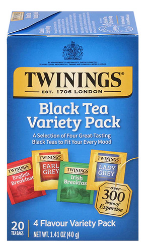 Twinings Black Tea Variety Pack 20s