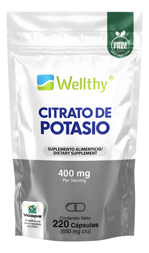Wellthy Citrato de Potasio 220caps