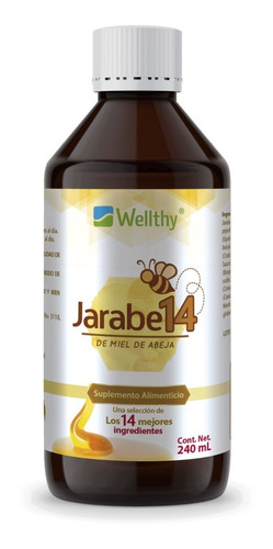 Wellthy Jarabe 14 De Miel De Abeja 240ml