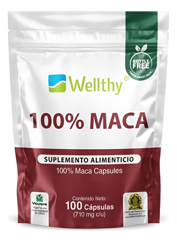 [WEL-21-MACA-100] Wellthy Maca Organica 100caps